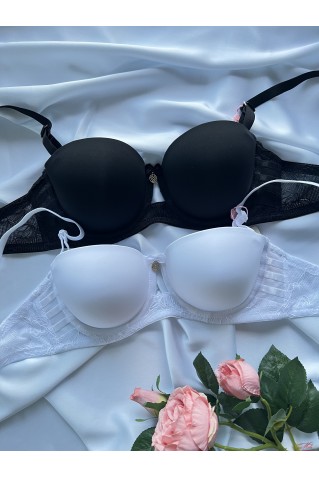 Гладкий бюстгальтер балконет з пуш-ап Velencosa 2061